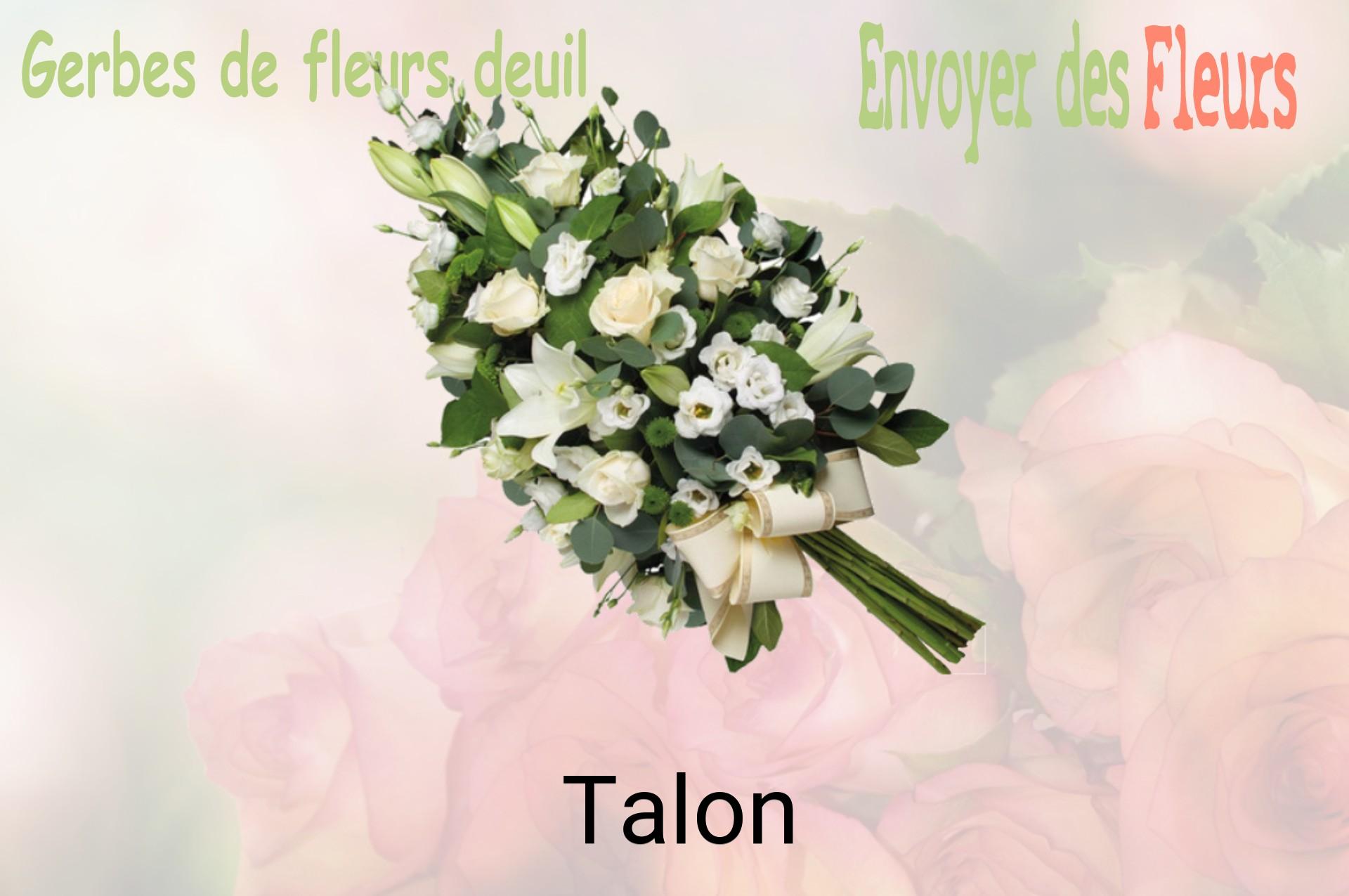 Gerbe de fleurs de deuil livrée à Talon